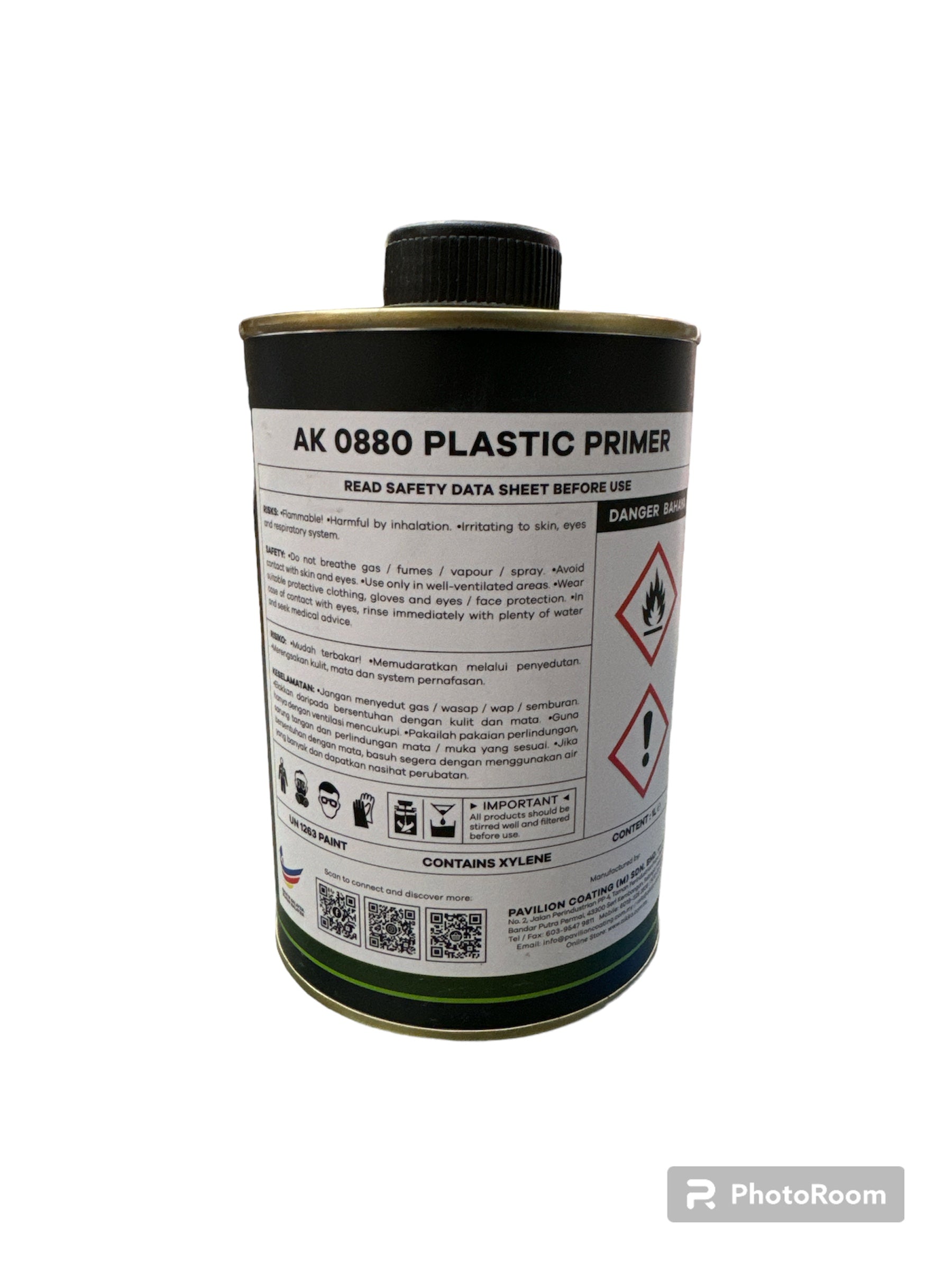 AK 0880 Plastic Primer 塑膠底油1L – 俊藝漆油顏料供應公司
